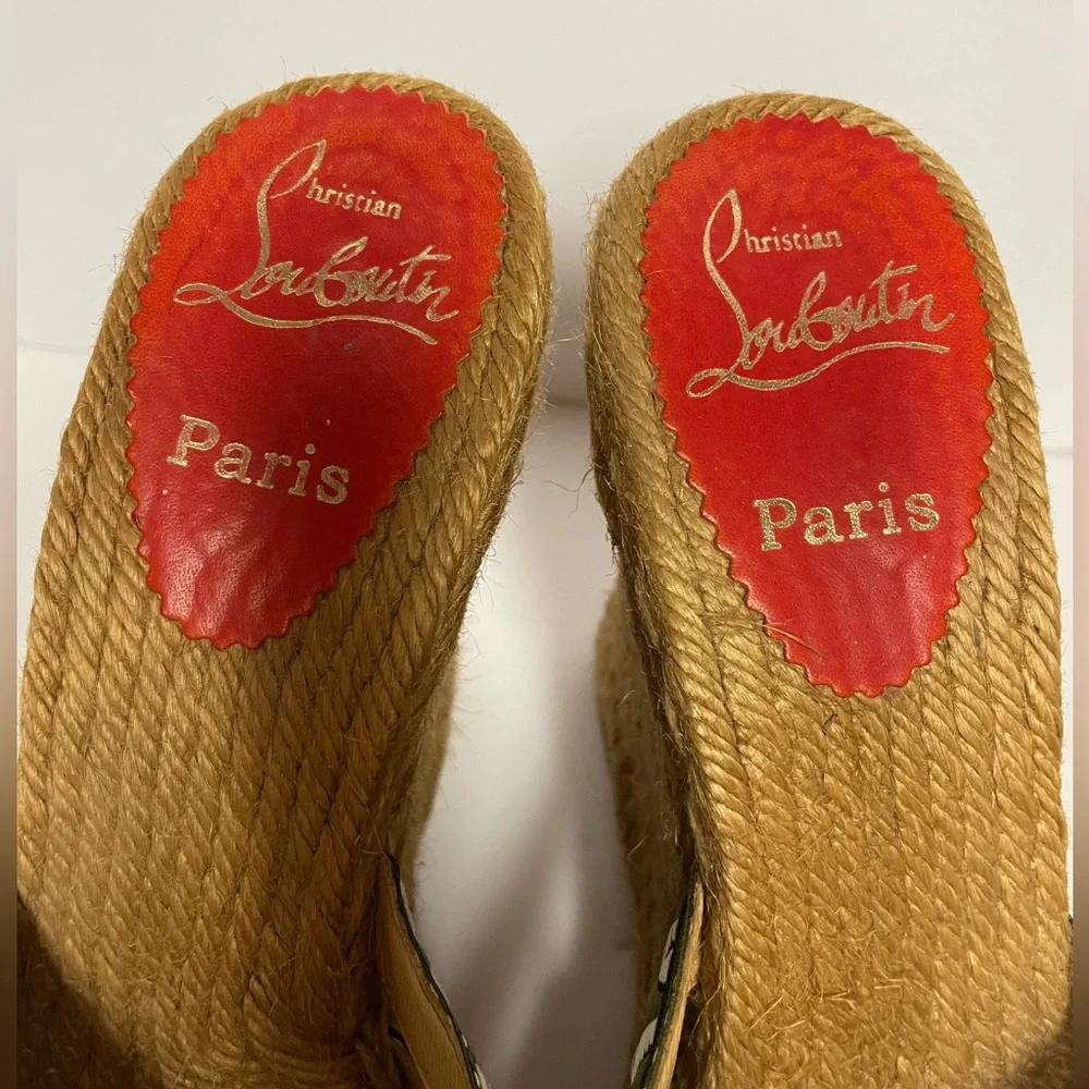 Christian Louboutin espadrille wedge